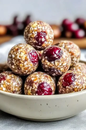 Cranberry Energy Balls