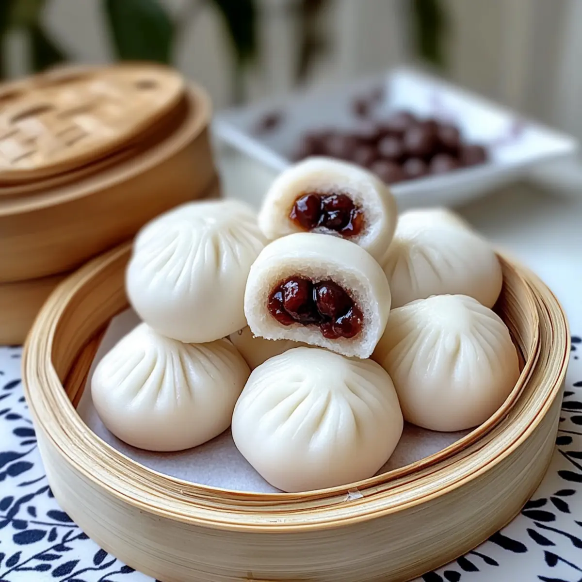 Mini Red Bean Steamed Buns