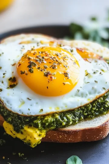 Savory Pesto Egg Sandwich