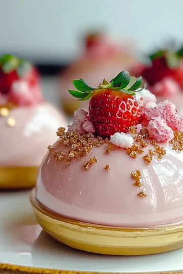 White Chocolate Strawberry Mousse