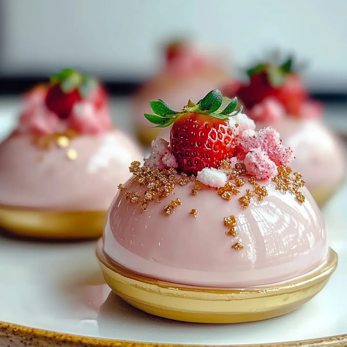 White Chocolate Strawberry Mousse