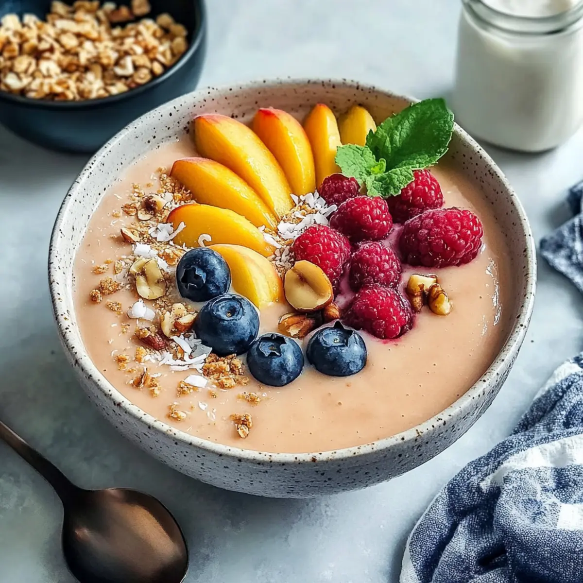 Delicious Peaches and Cream Smoothie Bowl for Your Mornings 3 a255633b c61c 4351 9091 aa0ff1c81fe2 3 vujszz