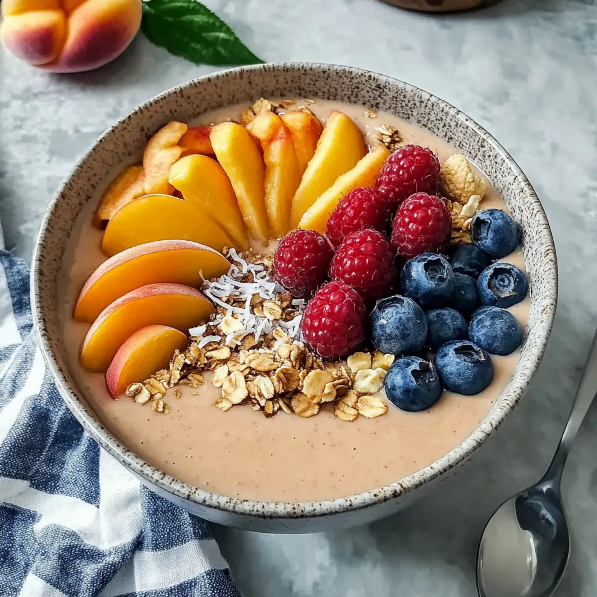 Delicious Peaches and Cream Smoothie Bowl for Your Mornings 4 a255633b c61c 4351 9091