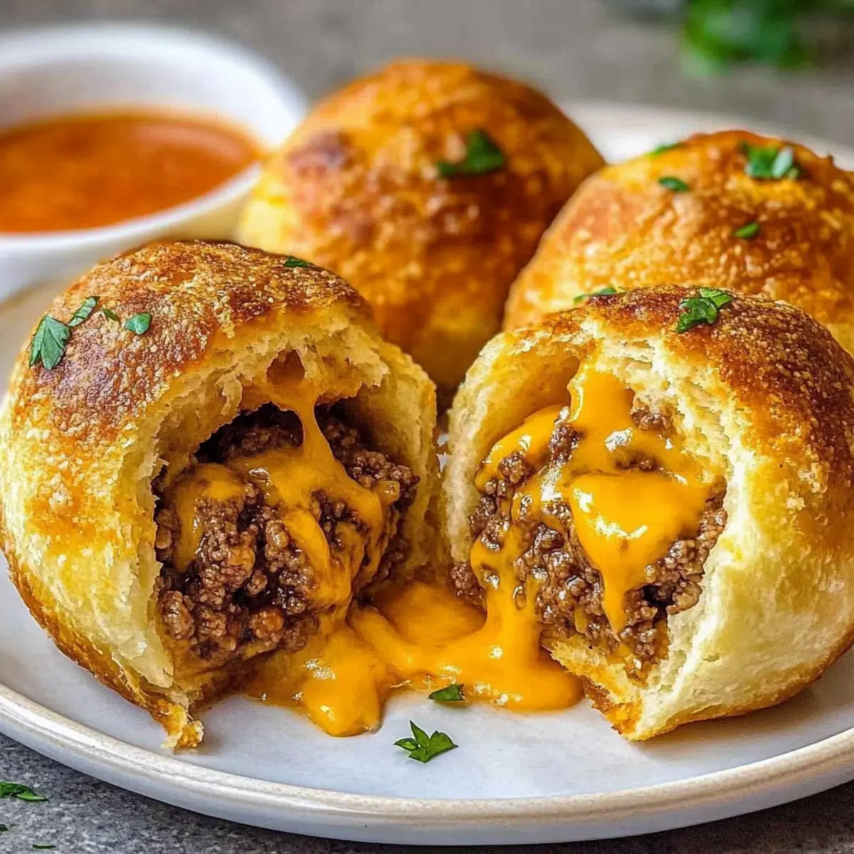 Cheesy Taco Bombs in the Air Fryer