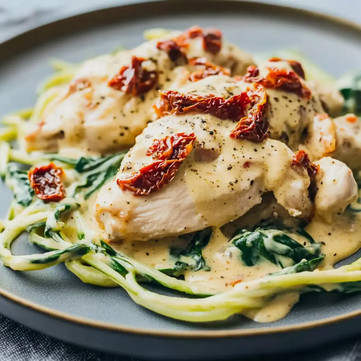 Creamy Chicken With Sun-Dried Tomatoes