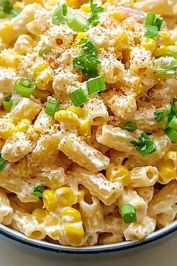 Elote Pasta Salad with Queso Fresco