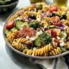 High Protein Pasta Salad No Mayo