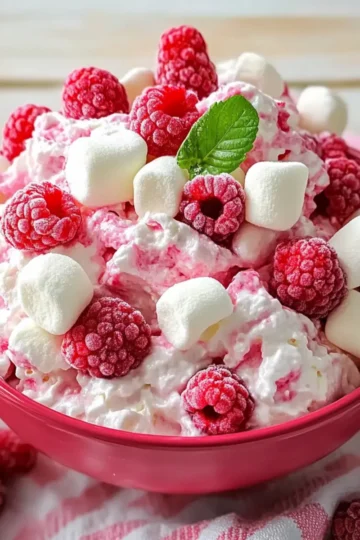 Raspberry Marshmallow Fluff Salad