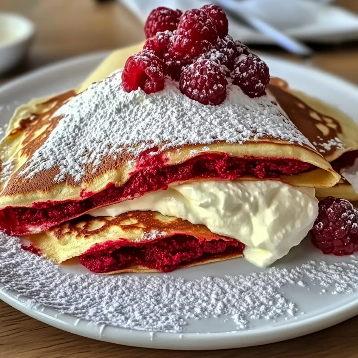 Irresistible Red Velvet Crepes with Mascarpone Delight 5 Red Velvet Crepes with Mascarpone