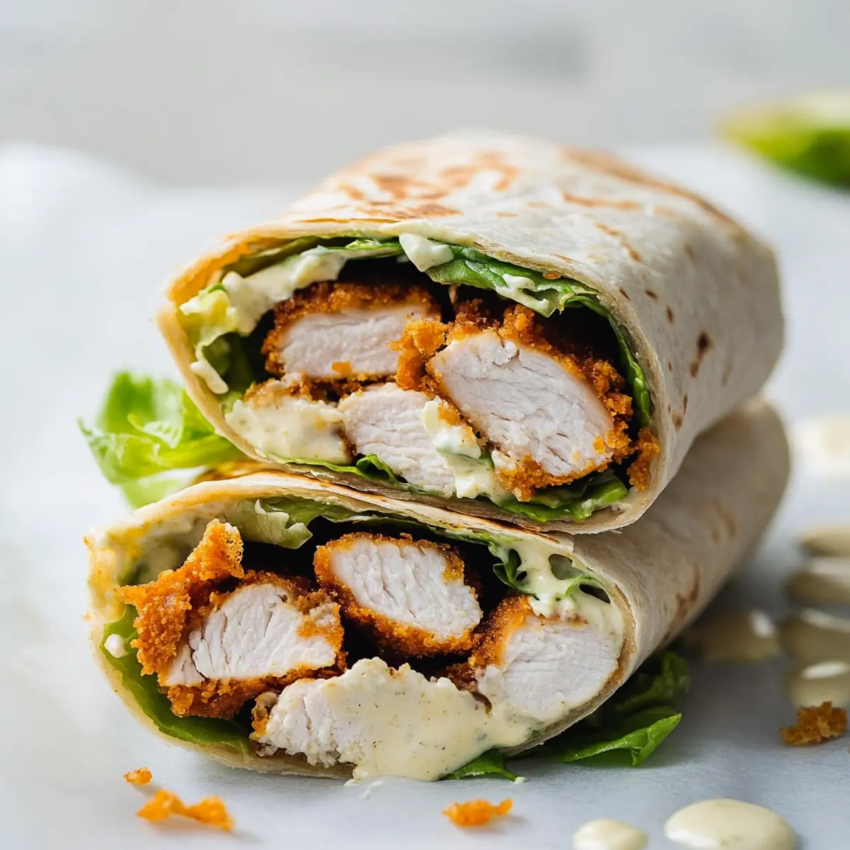 Chicken Caesar Wraps