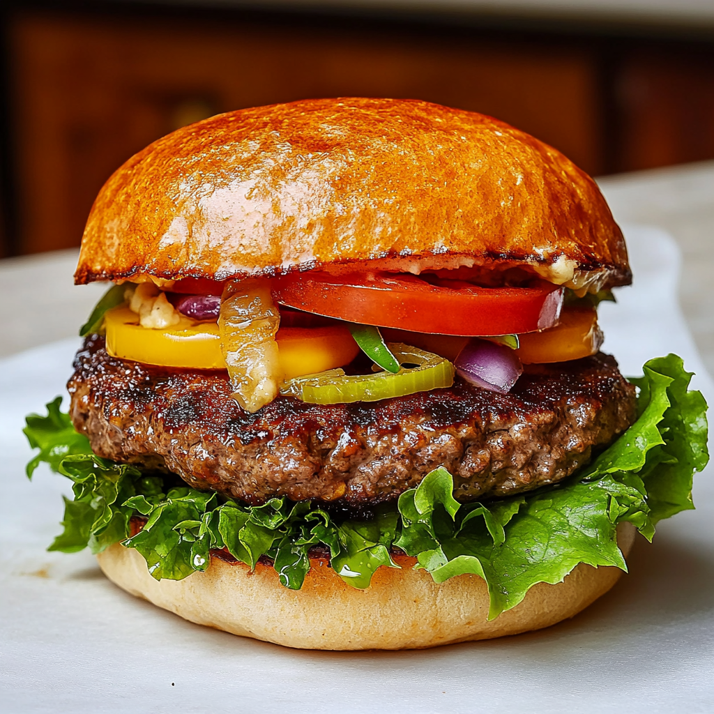 Grilled Burgers with Perfect Juicy Taste and Texture