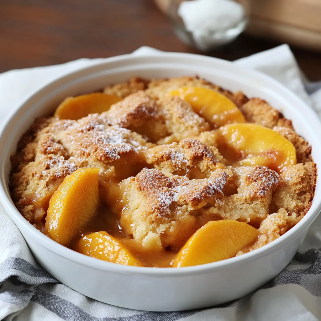 Peach Cobbler Recipe The Best Warm Summer Dessert