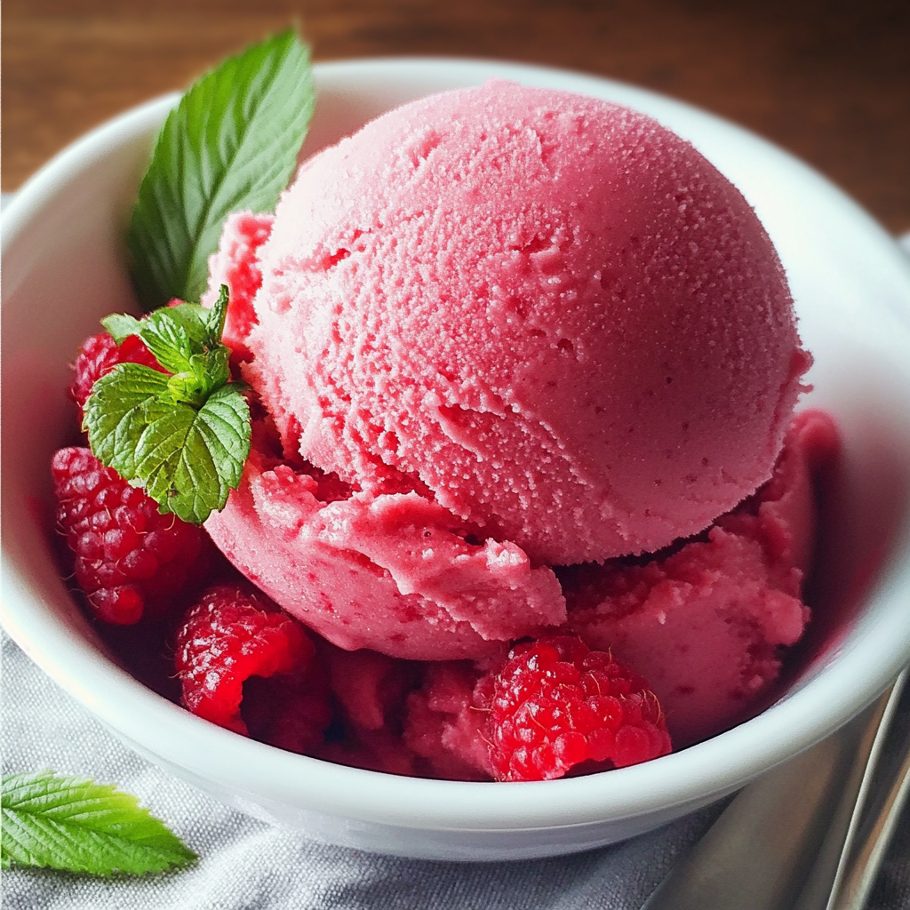 Raspberry Sorbet Recipe for Refreshing Homemade Dessert
