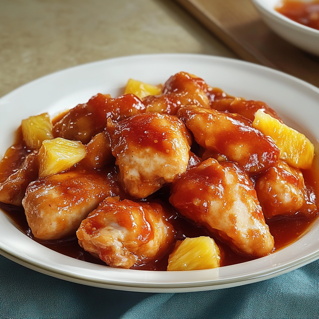 Easy Hawaiian Chicken with Sweet Pineapple Sauce for Dinner