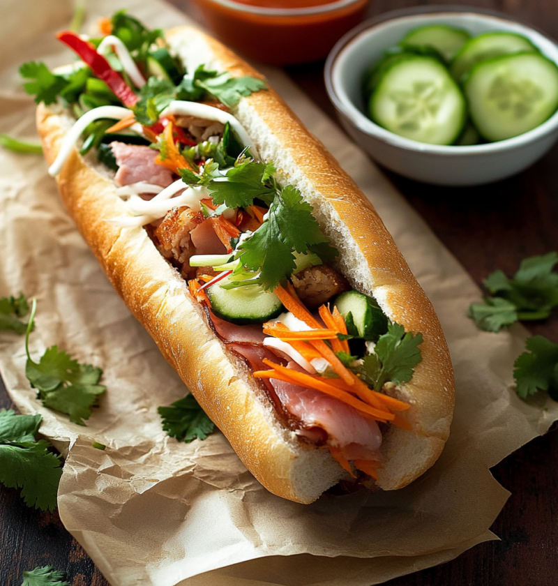 Authentic Chicken Banh Mi Sandwiches 1 Authentic Chicken Banh Mi Sandwiches