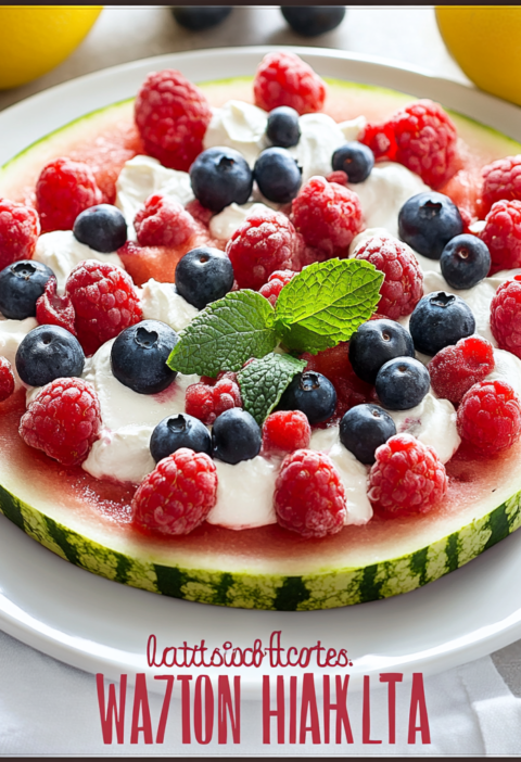 Watermelon Pizza Recipe for Summer Desserts