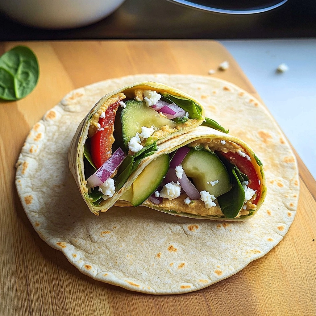 Hummus Veggie Wraps with Crisp Spinach and Creamy Avocado 2 Hummus Veggie Wraps with Crisp Spinach and Creamy Avocado