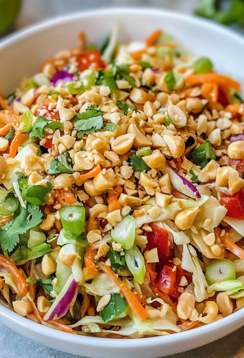 Best Homemade Thai Peanut Salad for Fresh Summer Lunches
