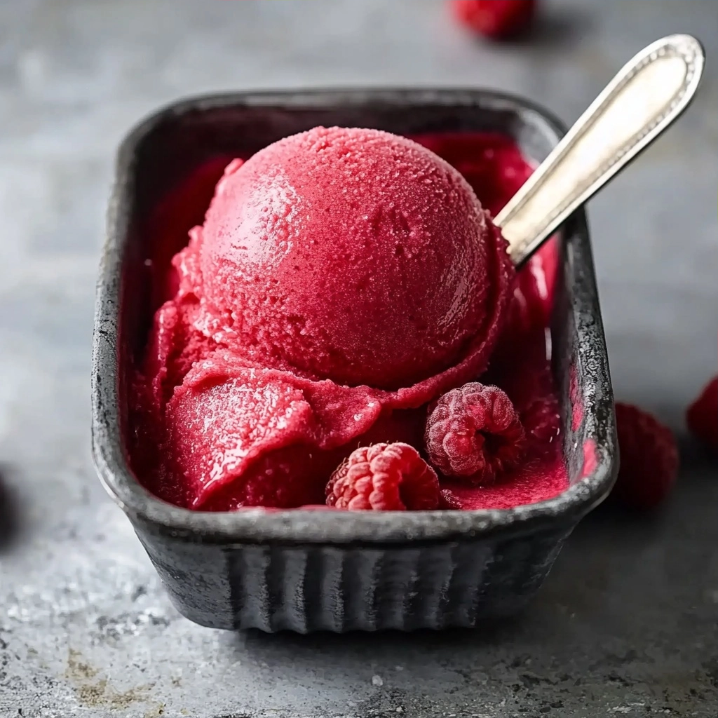 Raspberry Sorbet: Refreshing Summer Dessert Recipe 2 Raspberry Sorbet: Refreshing Summer Dessert Recipe