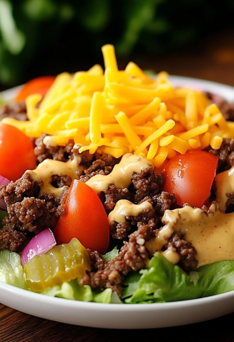 Big Mac Salad Recipe Perfect Low Carb Dinner Idea For You