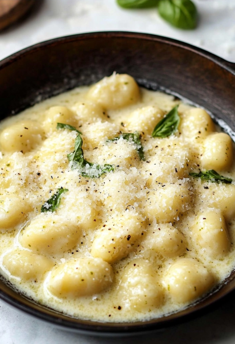 Easy Creamy Pesto Gnocchi Skillet Recipe for Family Dinners