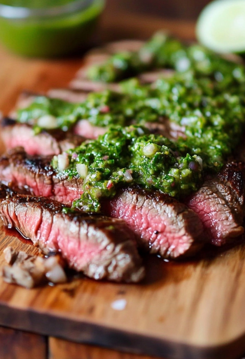 Flank Steak with Chimichurri