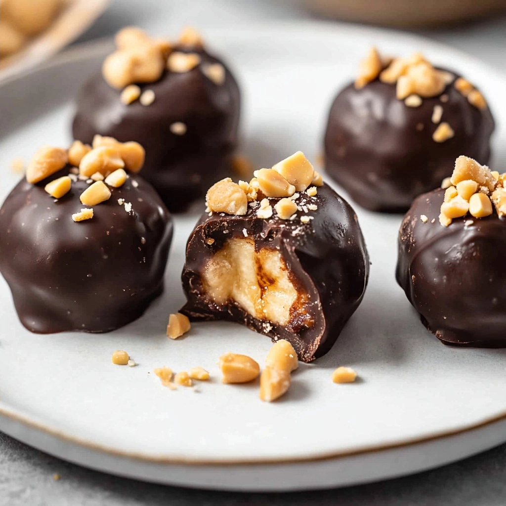 Frozen Banana Snickers Bites 2 Frozen Banana Snickers Bites