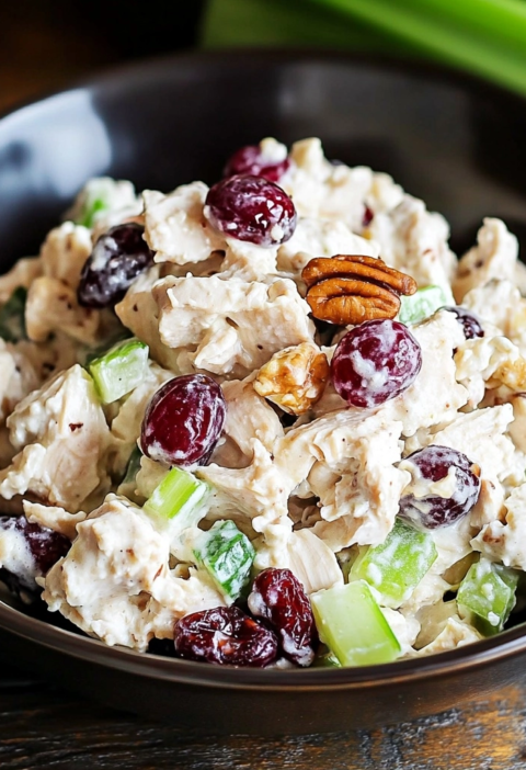 Chicken Salad Recipe with Grapes Sweet Salty Crunch
