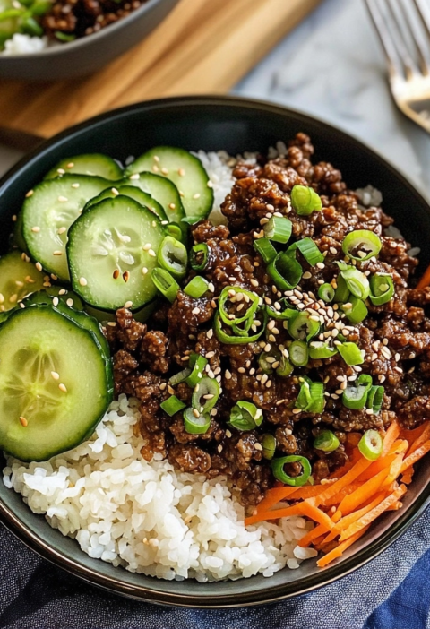 Korean Beef Cucumber Bowls: Easy Family Dinner