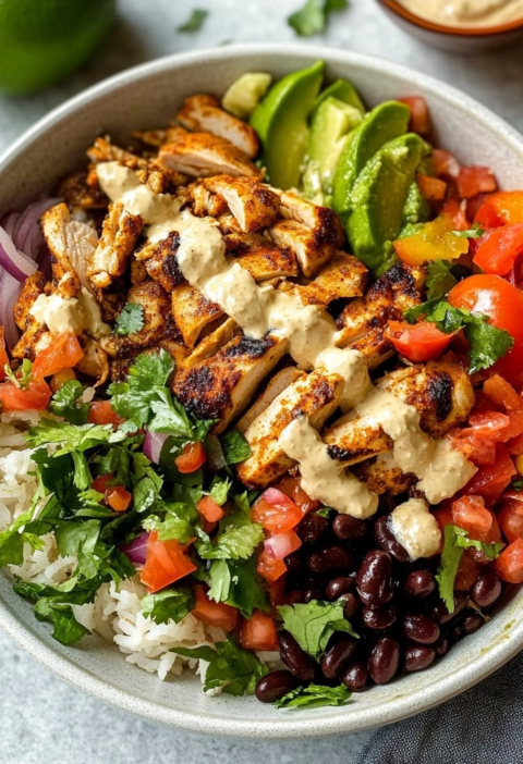 Chicken Fajita Burrito Bowls: Easy Weeknight Dinner Recipe