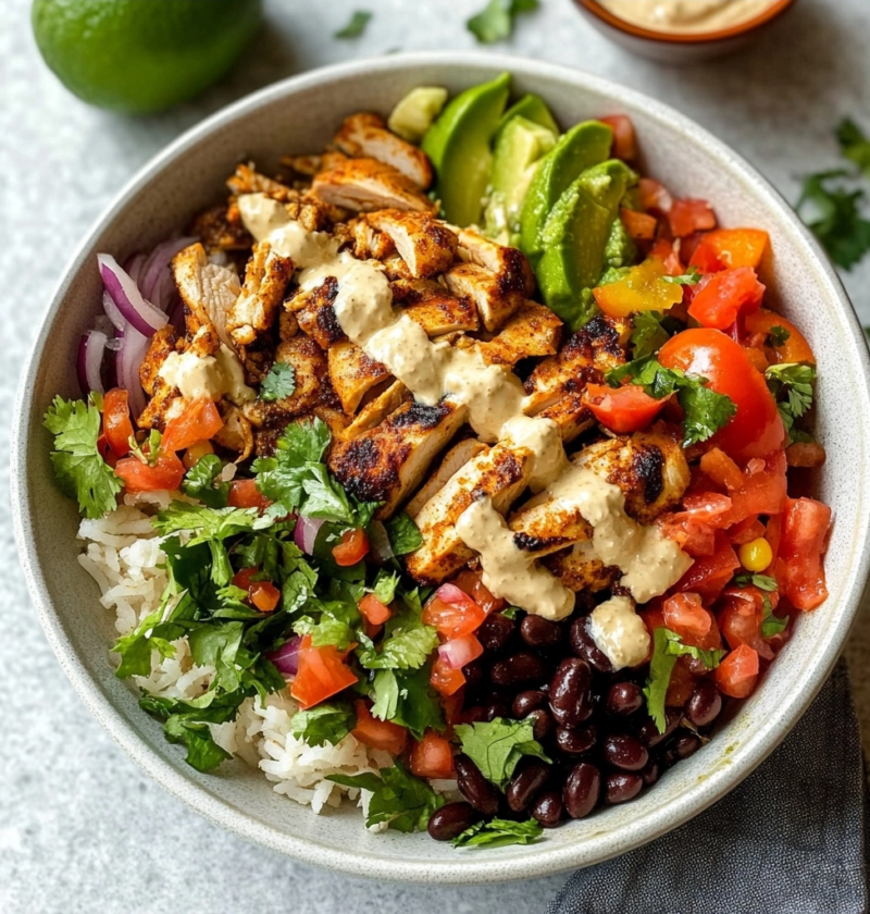 Chicken Fajita Burrito Bowls: Easy Weeknight Dinner Recipe