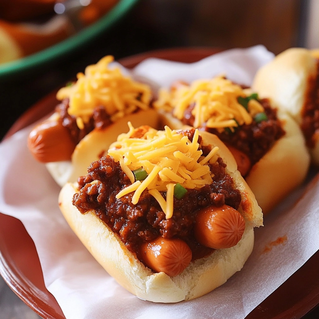 Chili Cheese Dog Sliders Recipe for Game Day